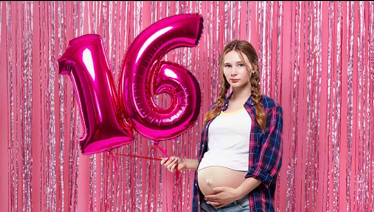 Сколько лет беременна в 16