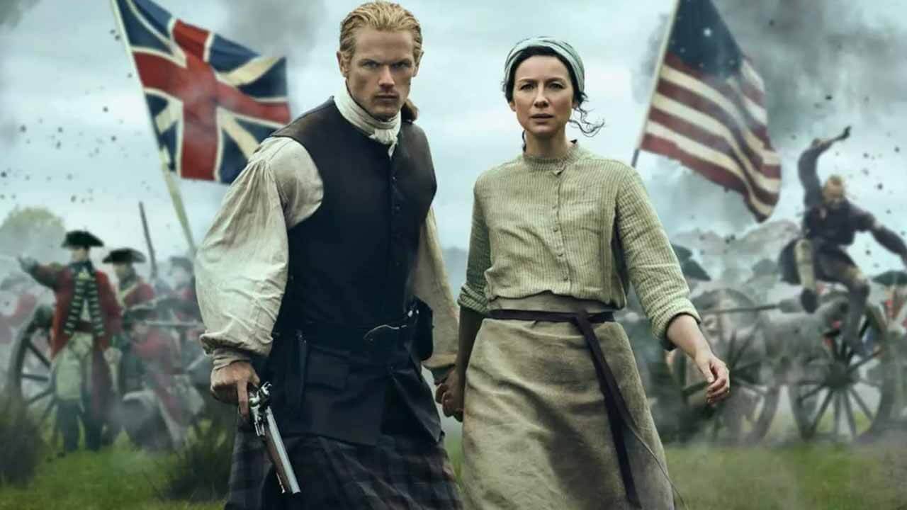 Заставка к сериалу «Чужестранка» с возможной датой выхода 8 сезона в 2026 году