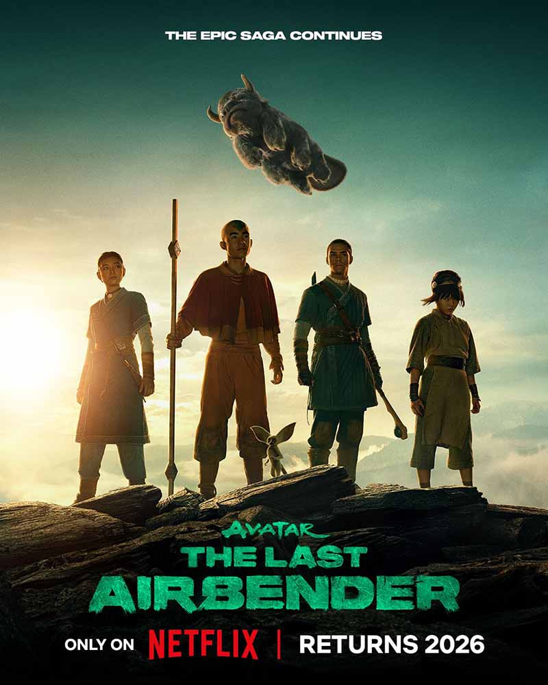 Постер второго сезона Avatar: The Last Airbender от Netflix, релиз 2026